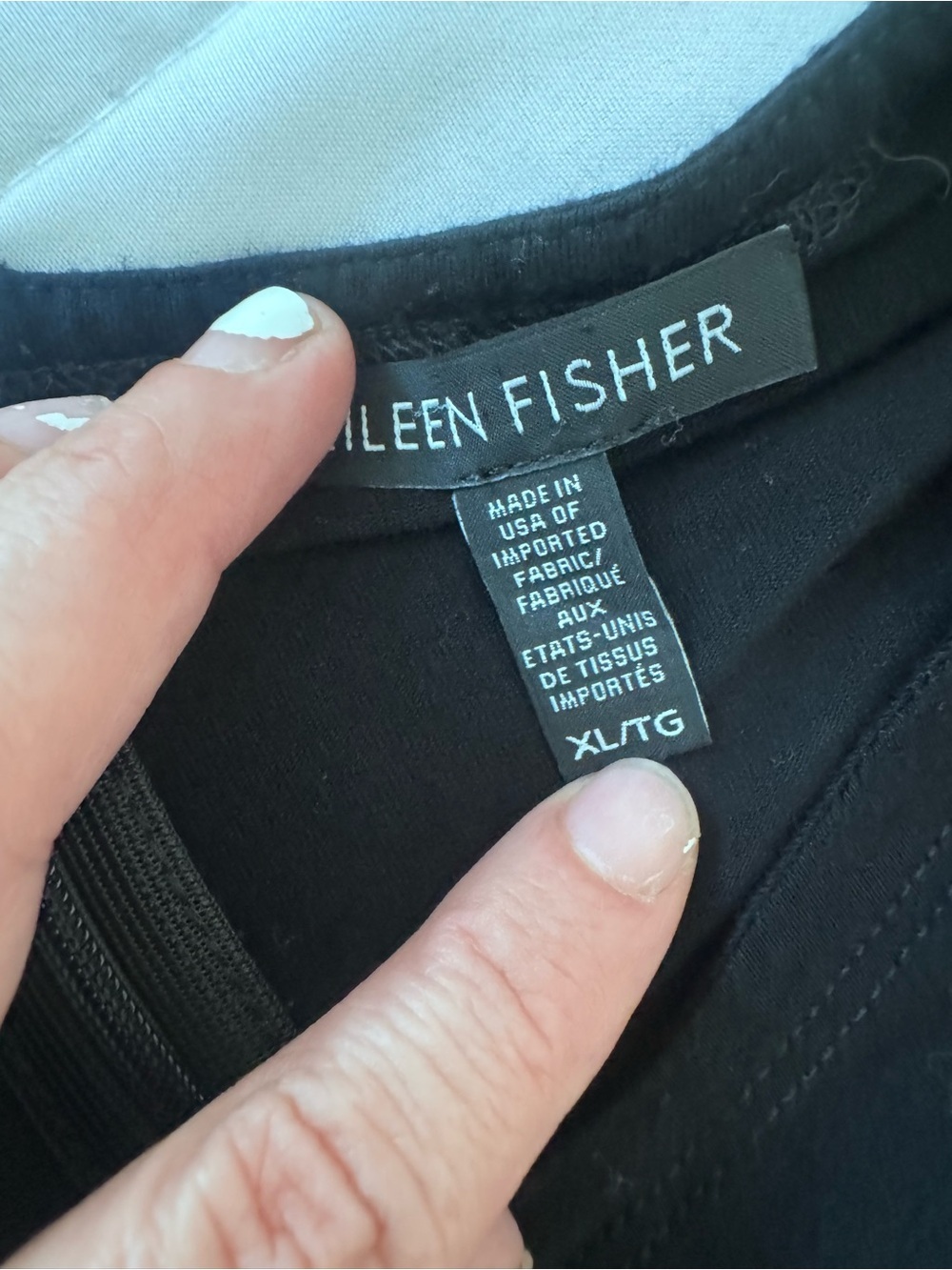 Eileen Fisher Black Sleeveless Wide-Leg Knit Jumpsuit - Picture 7 of 8